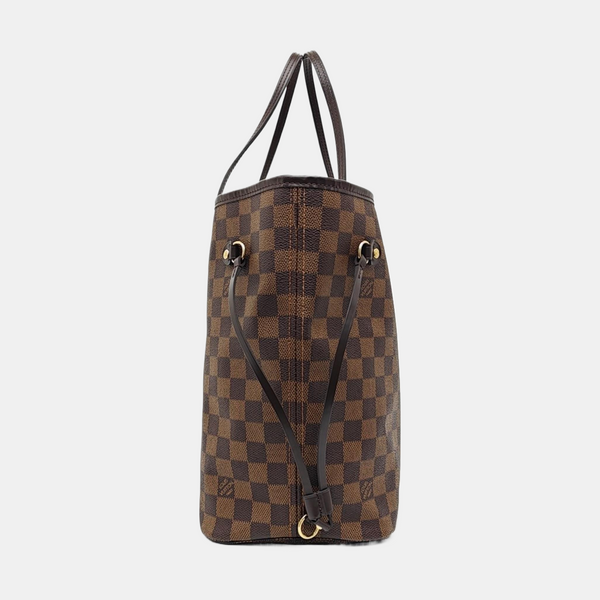 NEVERFULL MM Damier Ebene Coated Canvas Brown
