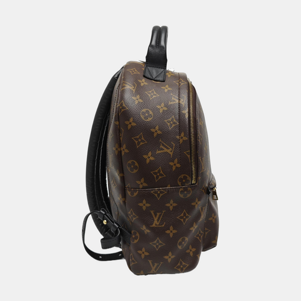 Monogram Coated Canvas Backpack Brown