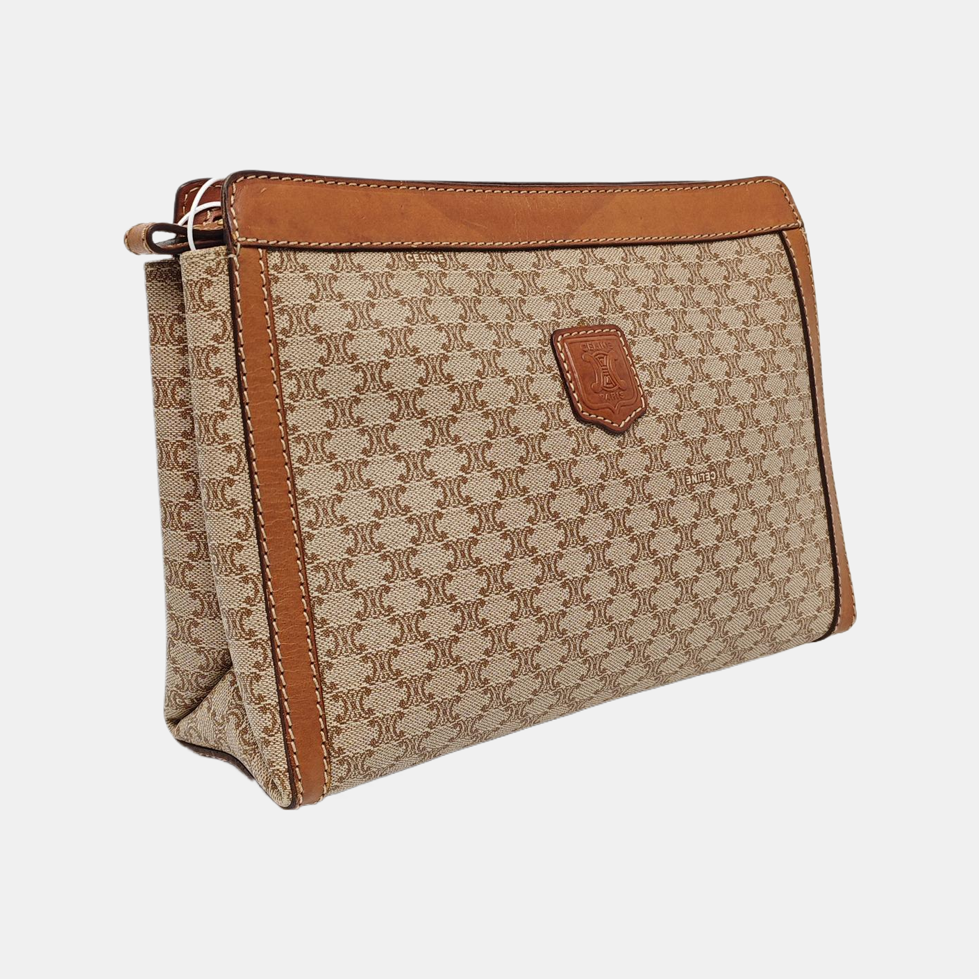 MACADAM CLUTCHES Coated Canvas Beige