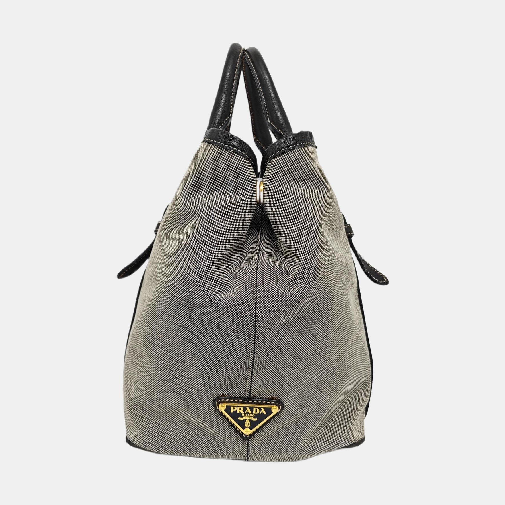 Fabric Shoulder Bag Gray