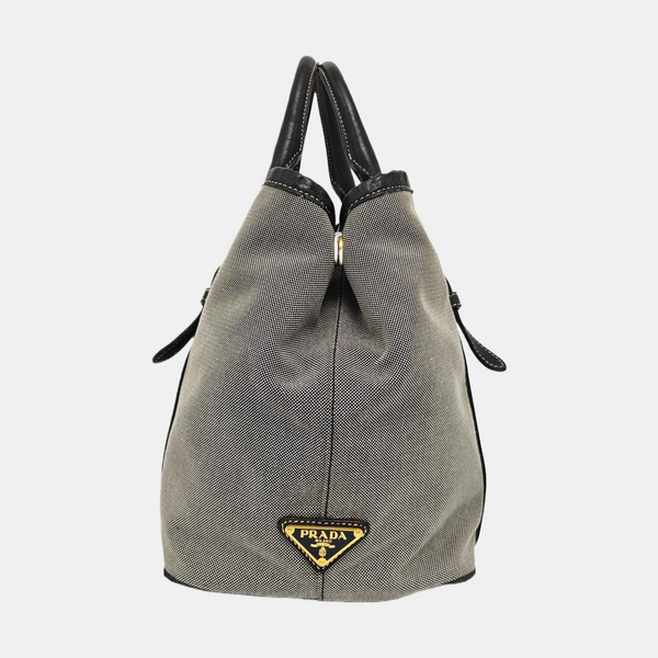 Fabric Shoulder Bag Gray