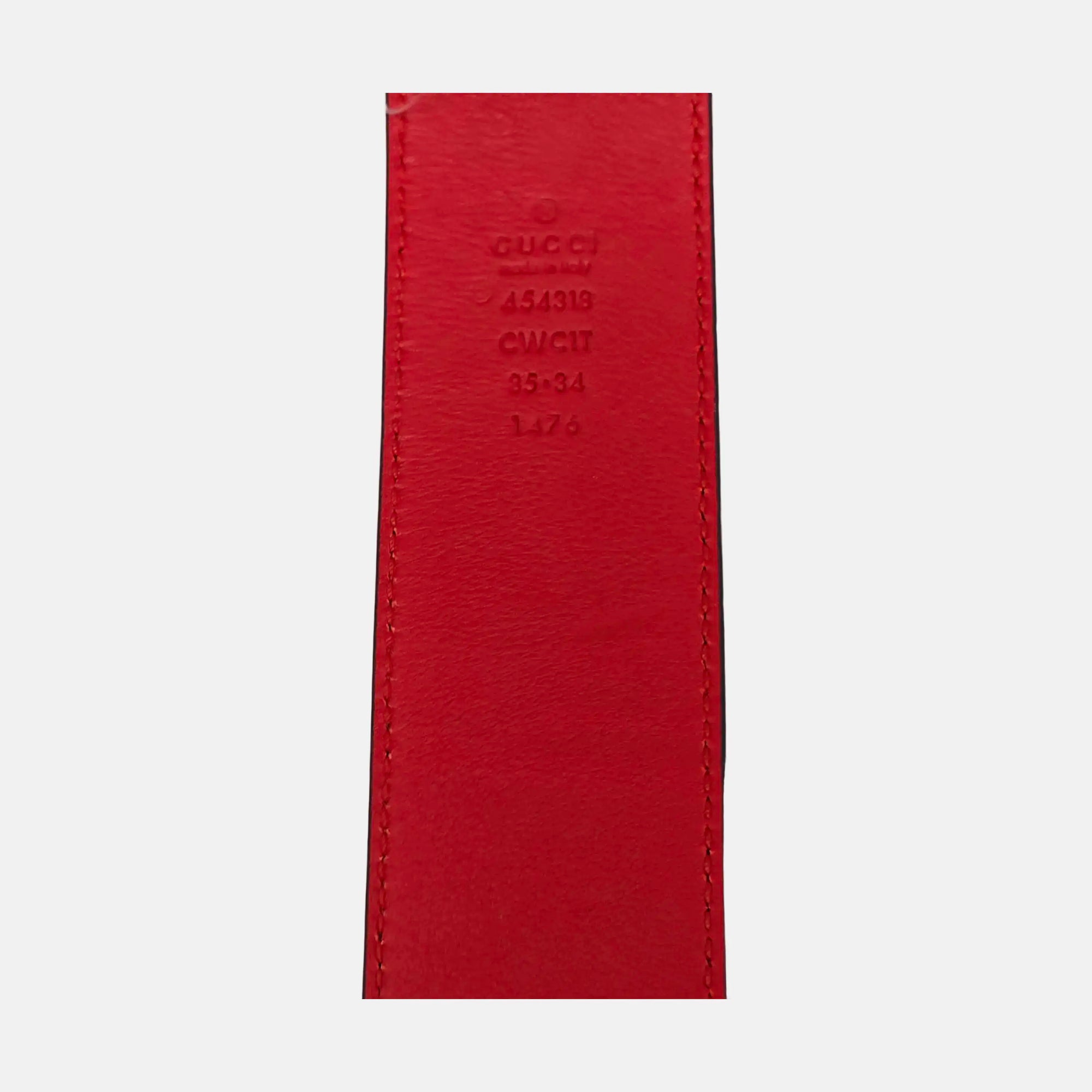 Leather Belt Red