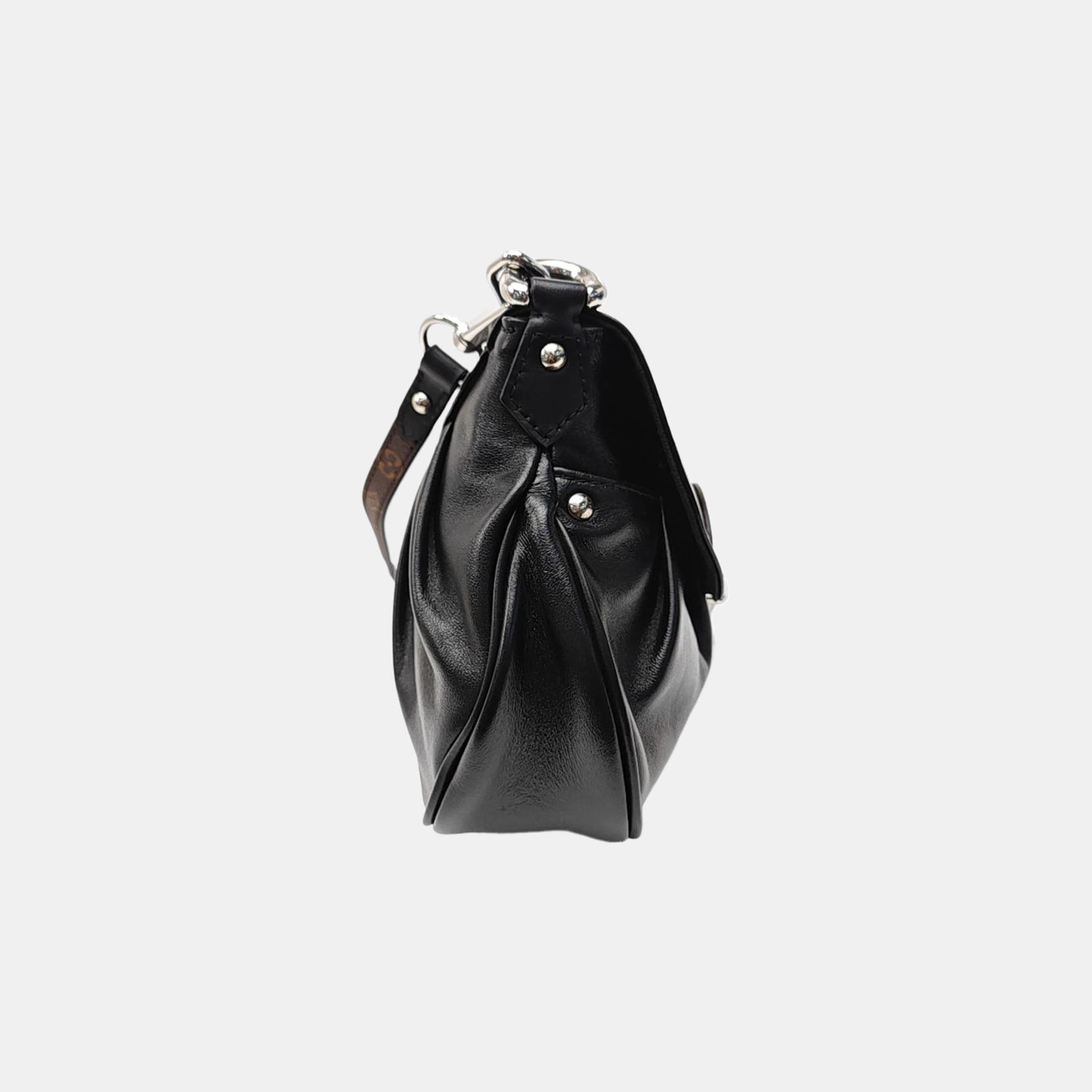 SUNSET Monogram Lambskin Black