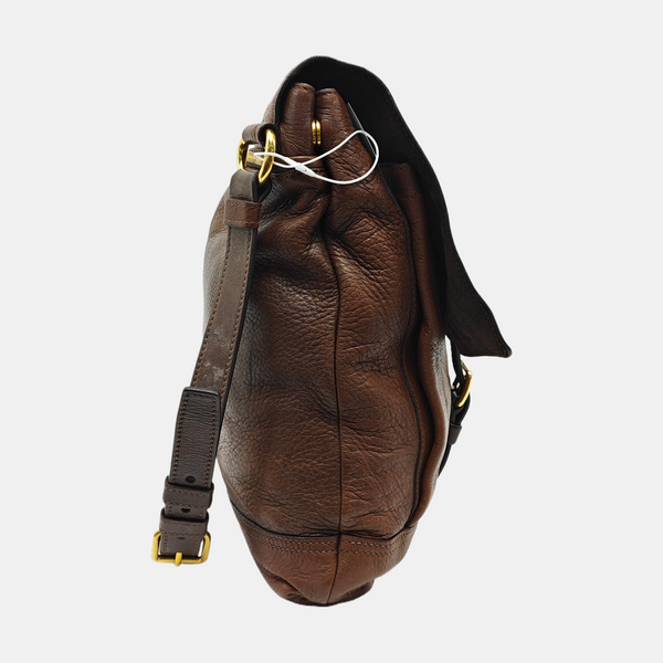 Calfskin Shoulder Bag Brown