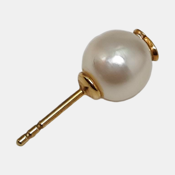 Shiny-D Metal Gold Stud Earrings