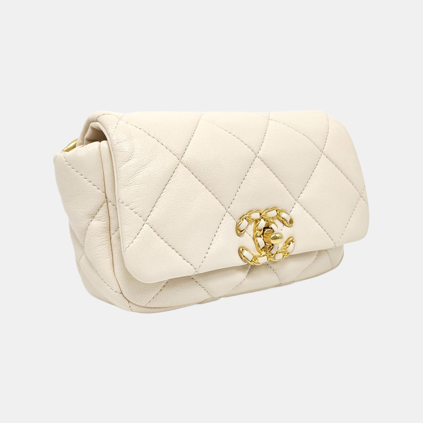 Quilted Lambskin White