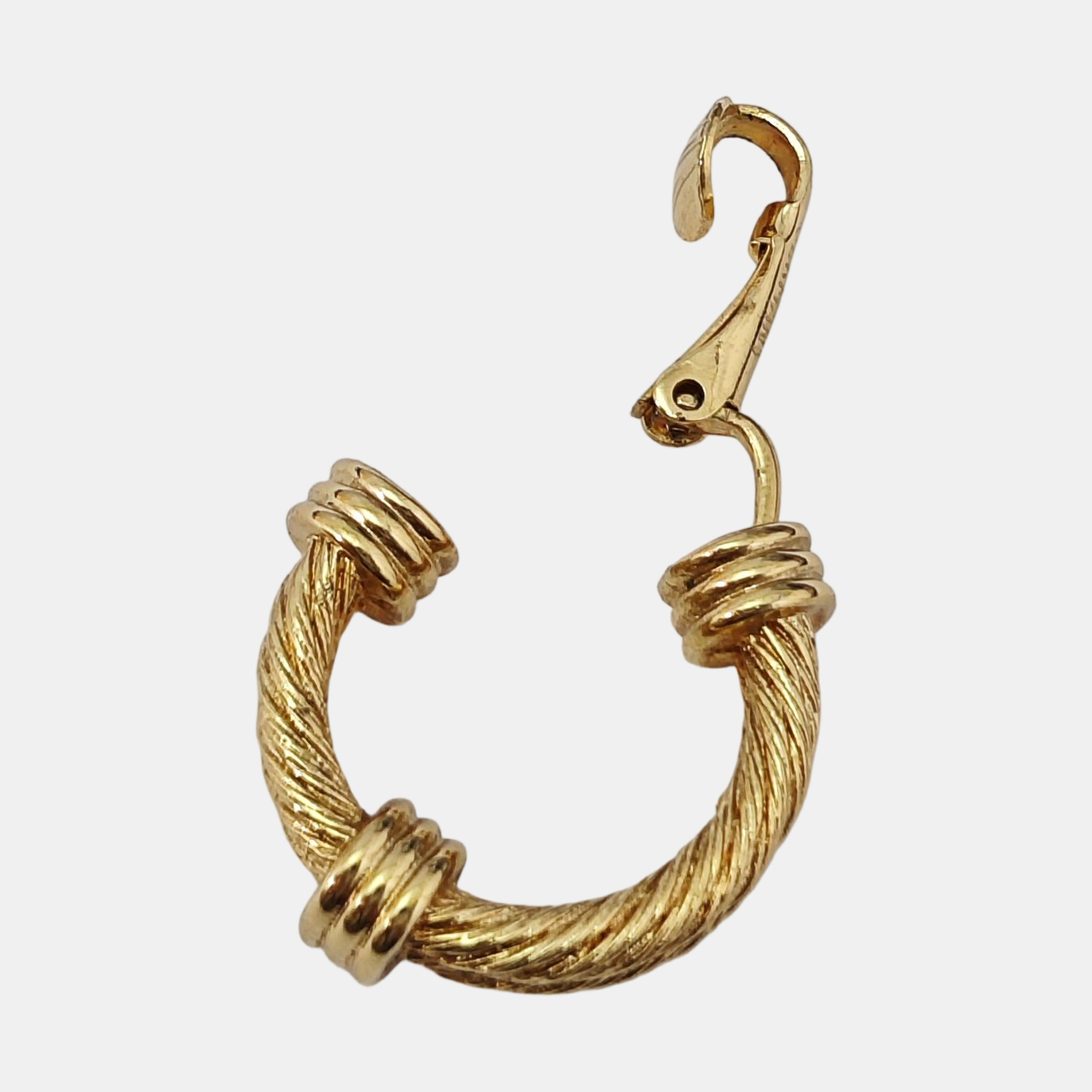 Metal Gold Clip On Earrings
