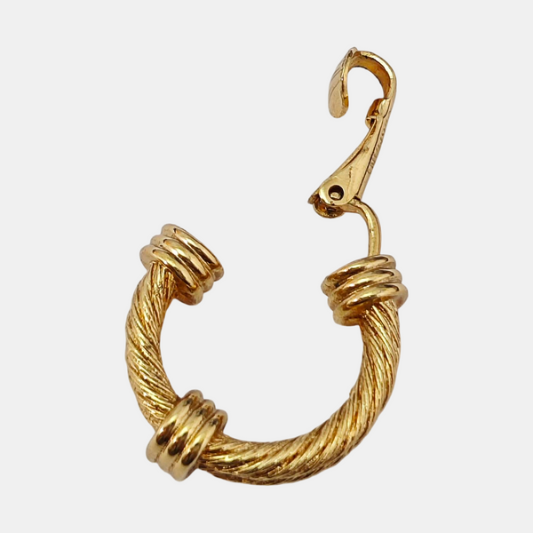 Metal Gold Clip On Earrings