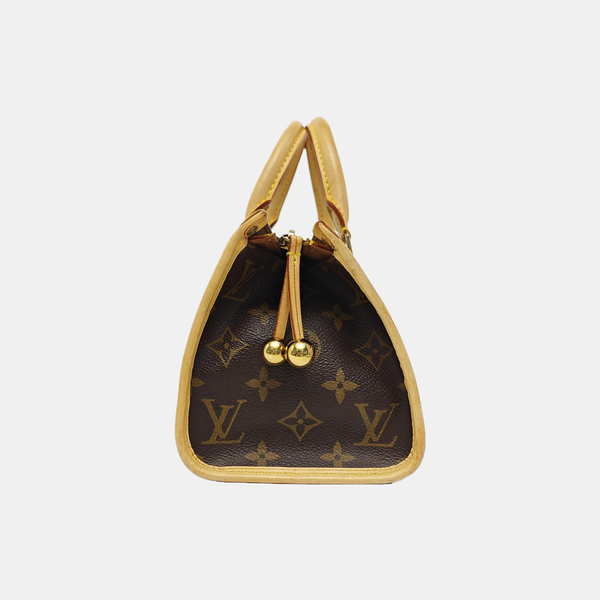 POPINCOURT Monogram Coated Canvas Brown