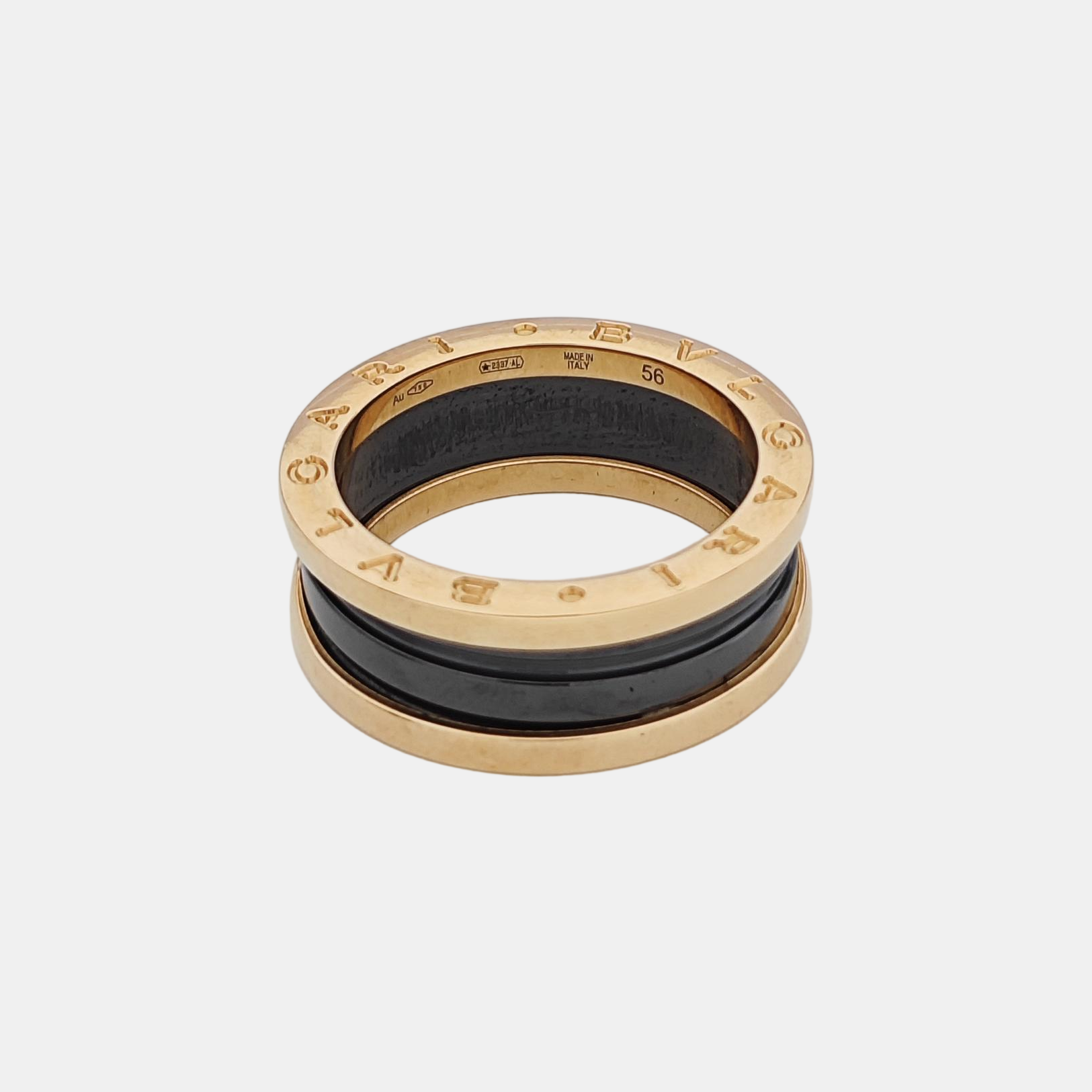 B.ZERO1 18k Rose Gold Ring EU 56