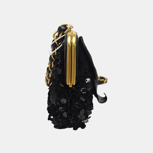 Wool Shoulder Bag Black