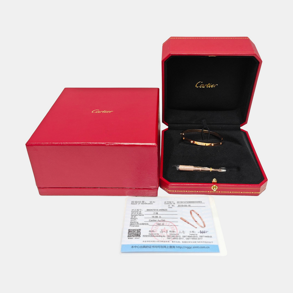 LOVE 18k Rose Gold Bangle