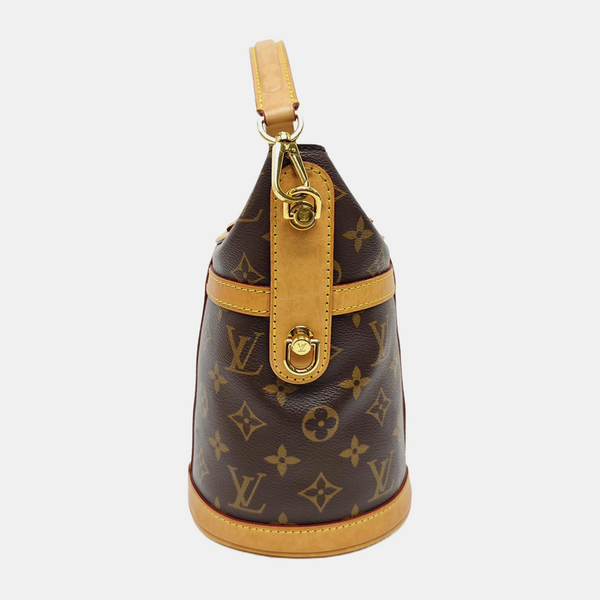 DUFFLE Monogram Coated Canvas Brown
