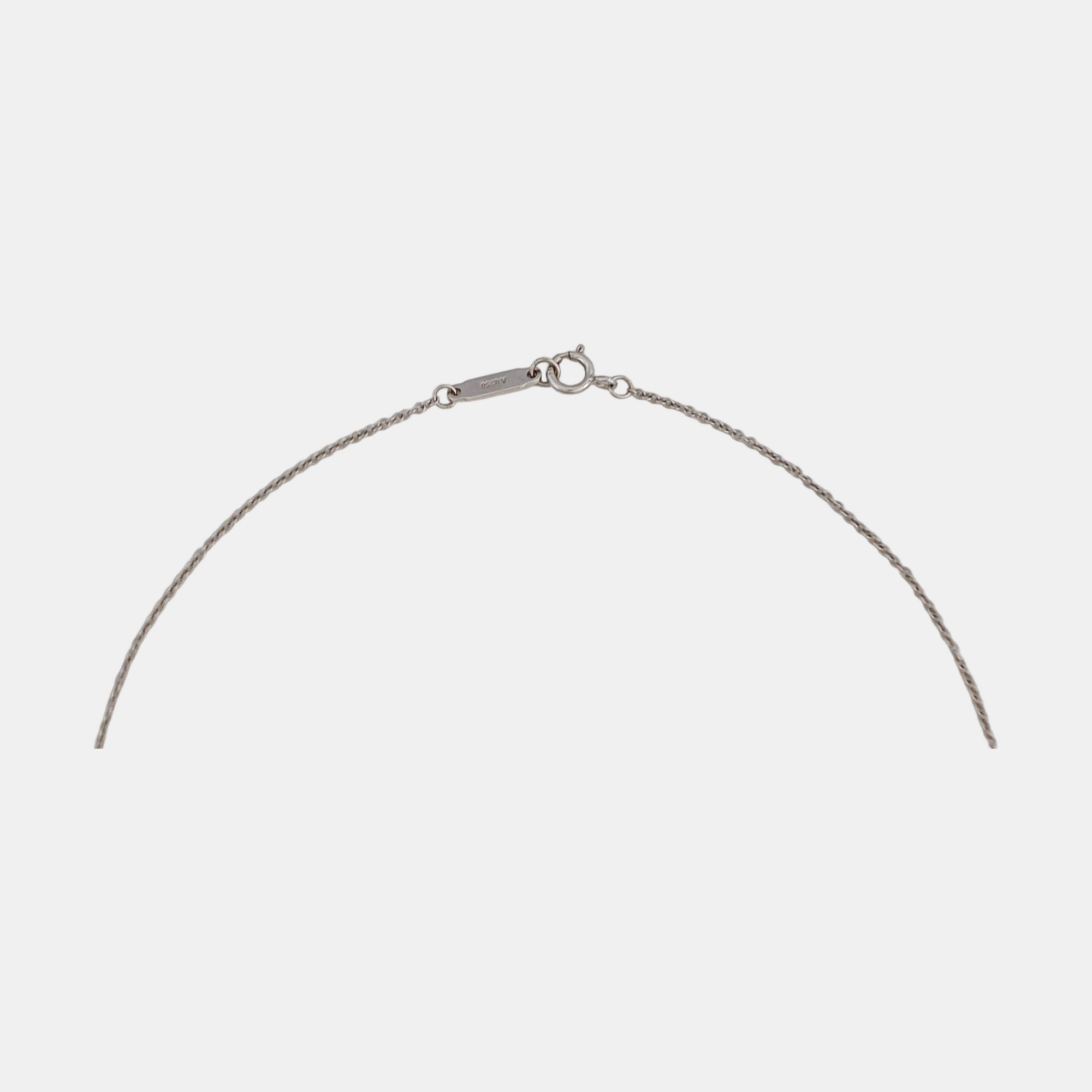 Tiffany T 18k White Gold Silver Necklace