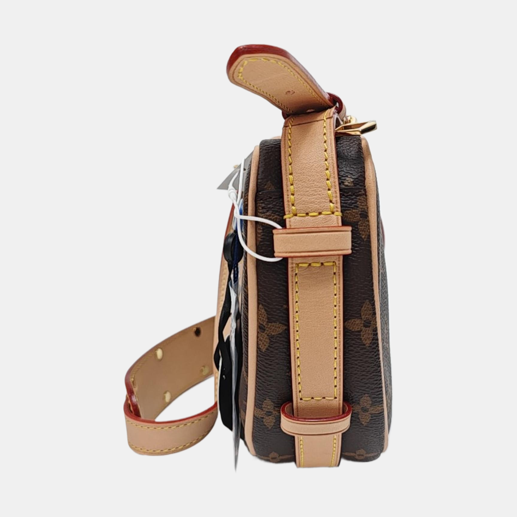 CROISSANT Monogram Coated Canvas Brown