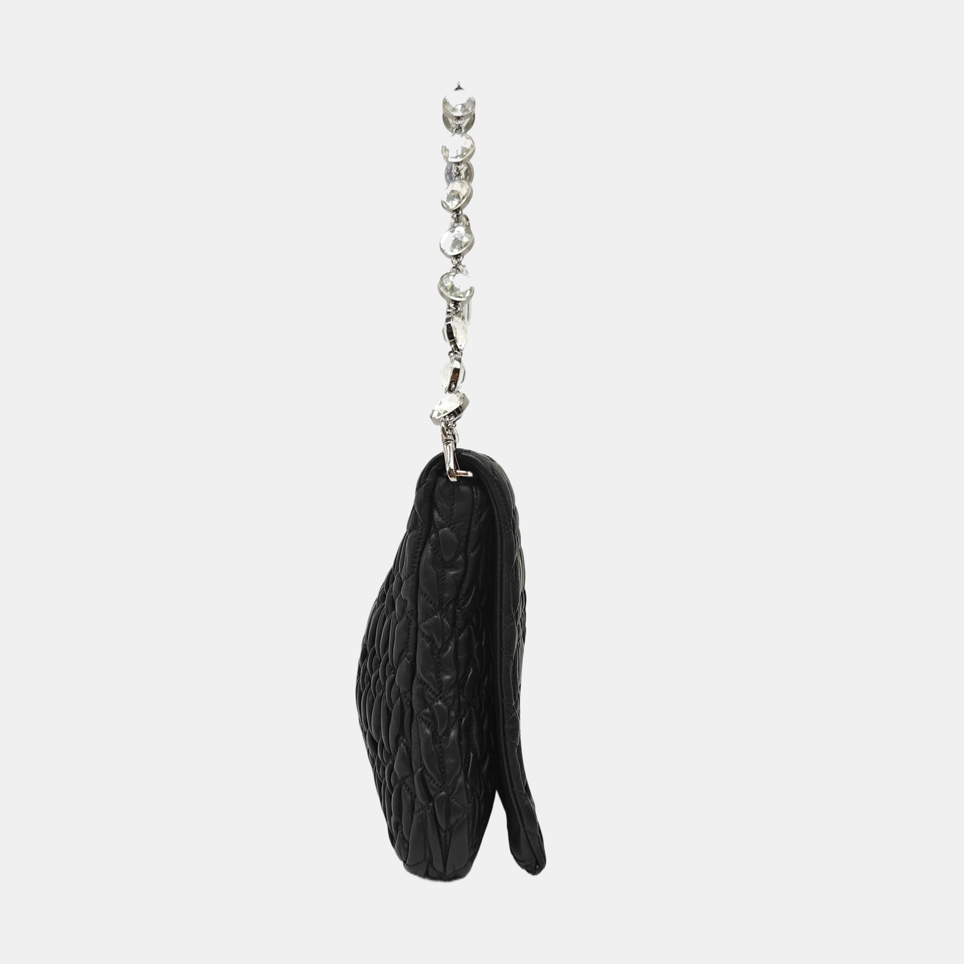 Crystal Quilted Lambskin Black