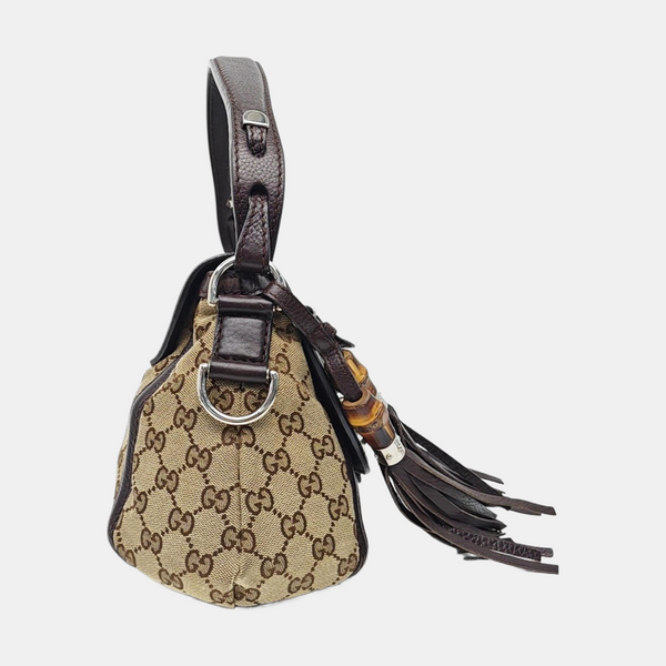 Monogram Canvas Top Handle Bag Beige