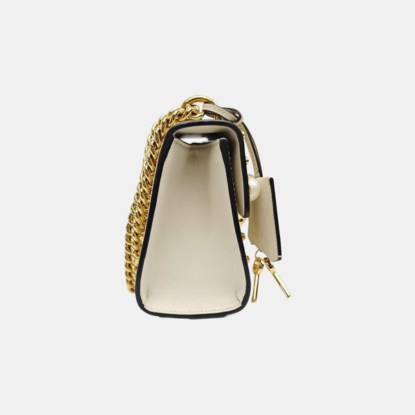 Padlock Small Calfskin White