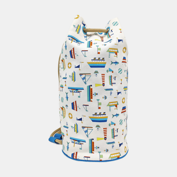 Canvas Bucket Bag White