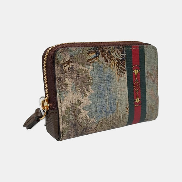 Coated Canvas Clutch Multicolor