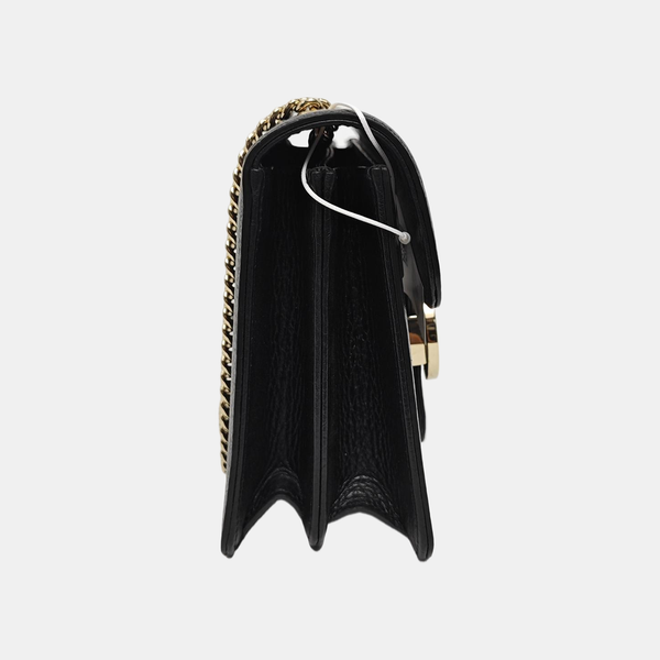 Interlocking G Small Calfskin Black