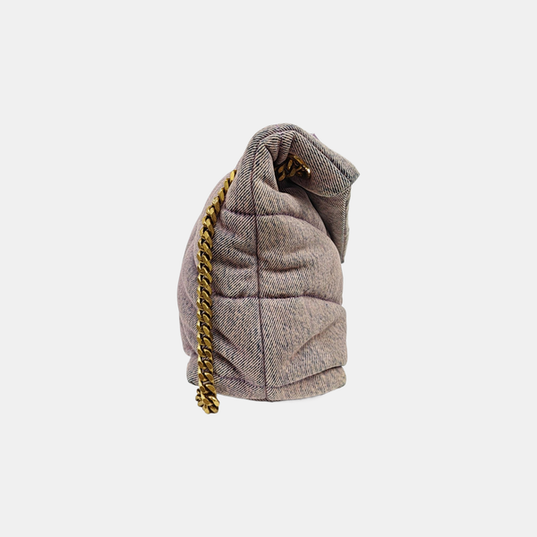 PUFFER Small Quilted Canvas Purple