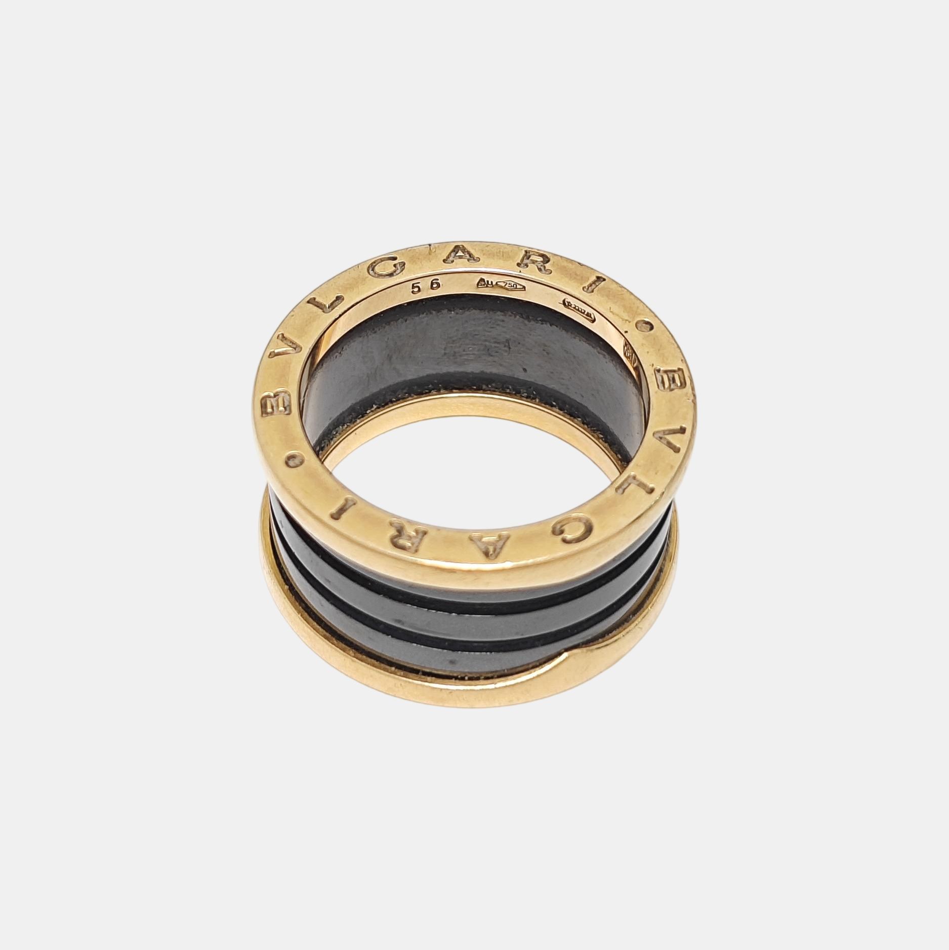 B.ZERO1 18k Rose Gold Ring EU 56