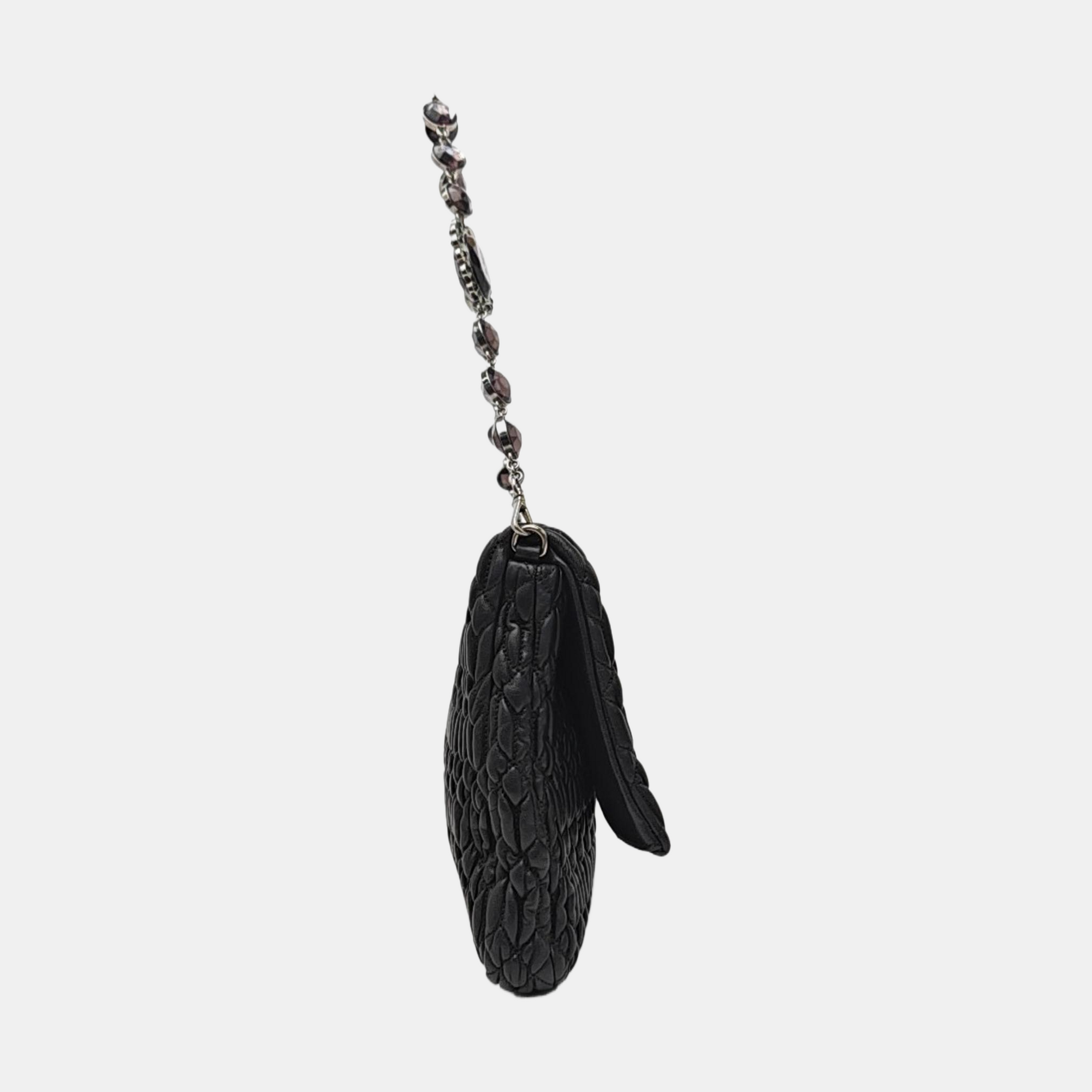 Crystal Lambskin Black