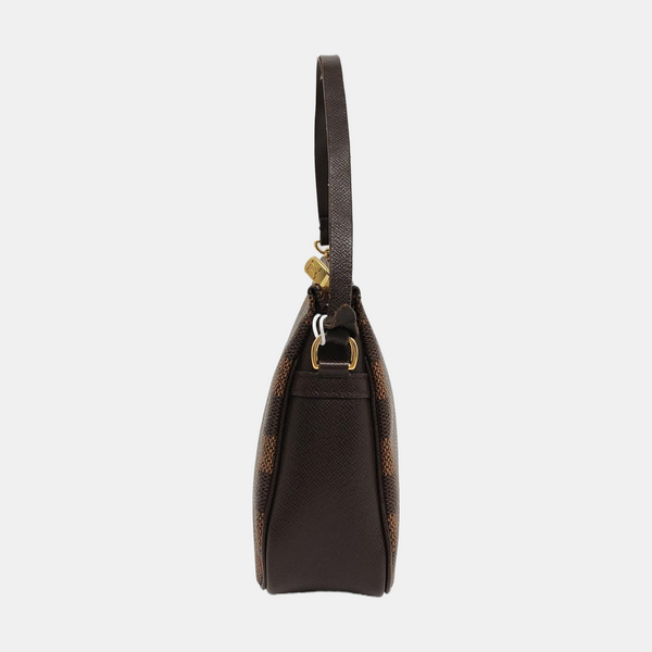 TROUSSE MAKE UP Damier Ebene Coated Canvas Brown