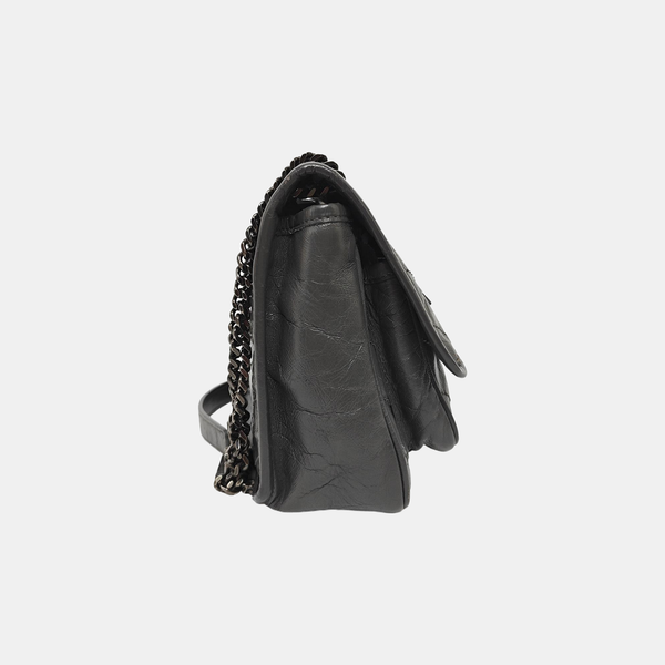NIKI Small Chevron Calfskin Gray