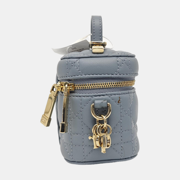 Vanity Lady Dior Cannage Calfskin Blue