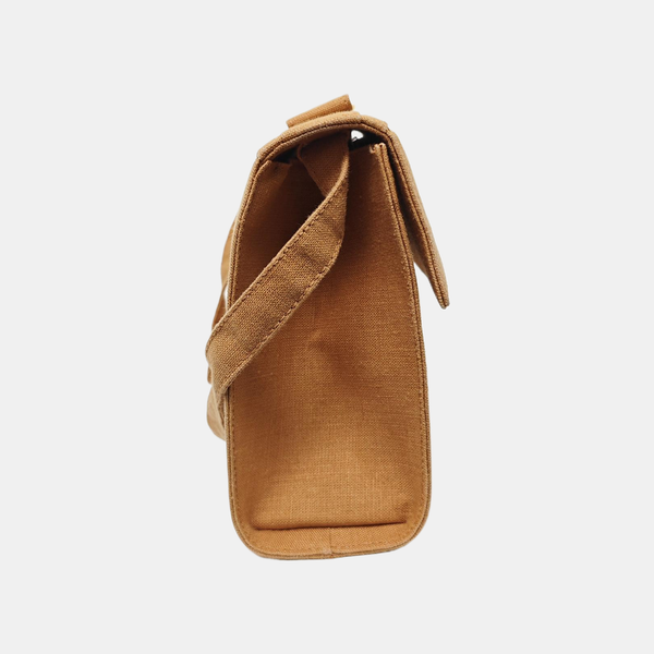 Fabric Shoulder Bag Brown