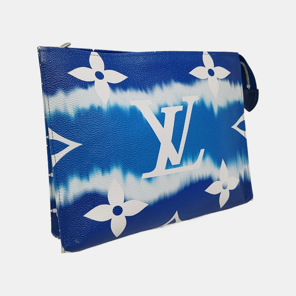 TOILET POCKET 26 Monogram Coated Canvas Blue