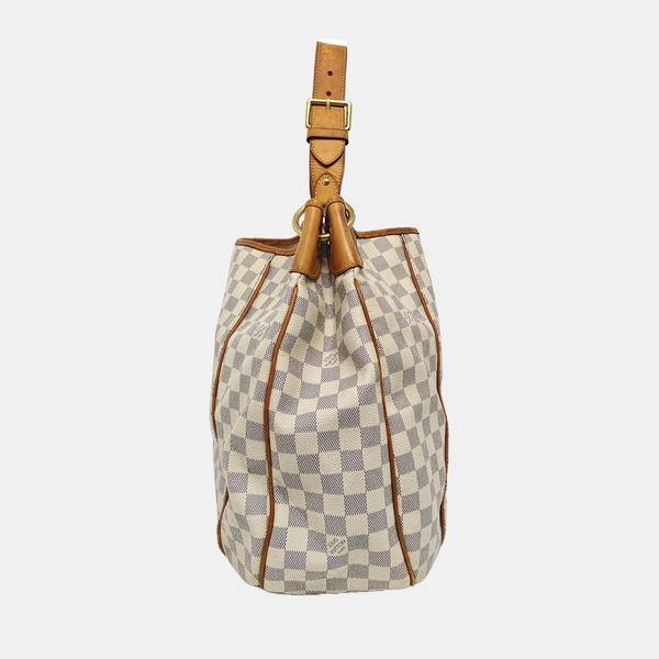 GALLIERA GM Damier Azur Coated Canvas White