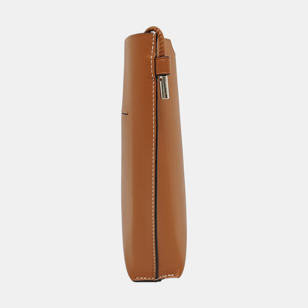 Calfskin Shoulder Bag Brown