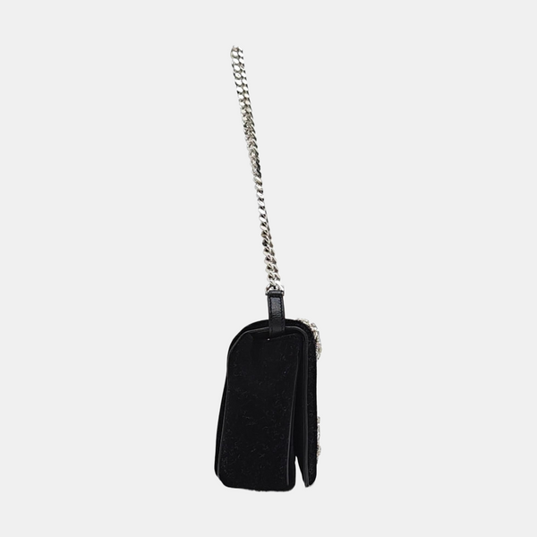 Suede Shoulder Bag Black