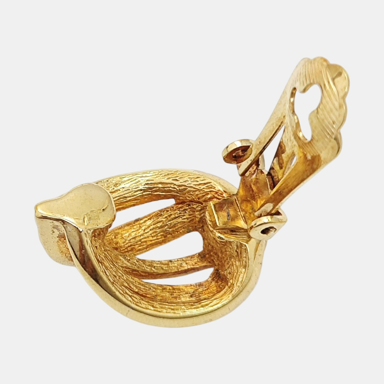 Metal Gold Clip On Earrings