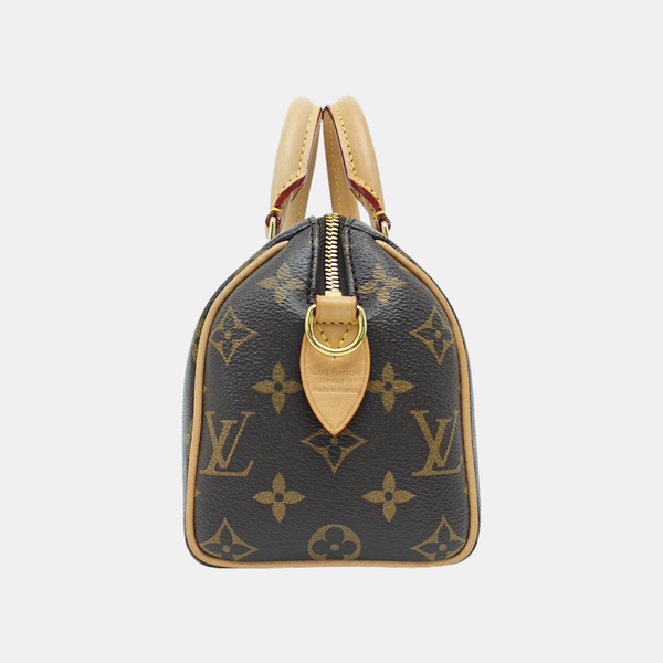SPEEDY 20 Monogram Coated Canvas Brown