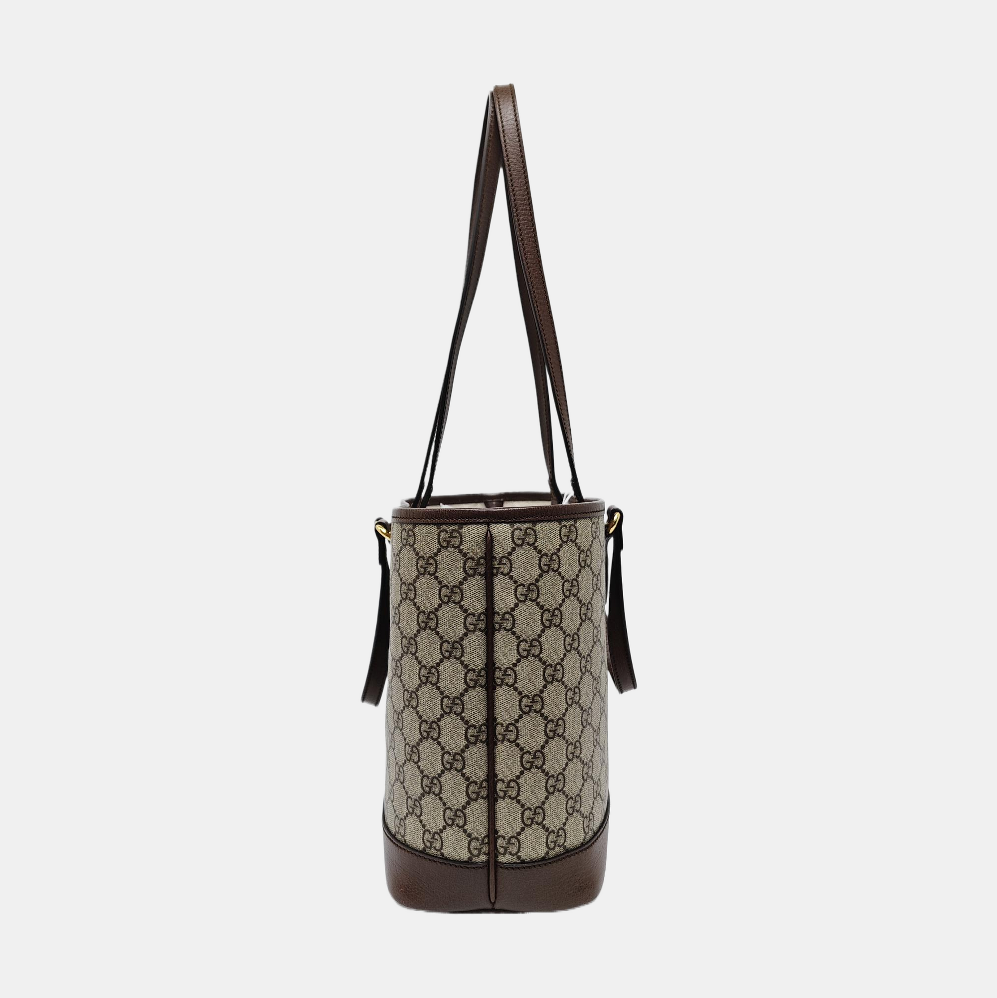 Ophidia Medium Monogram Coated Canvas Beige