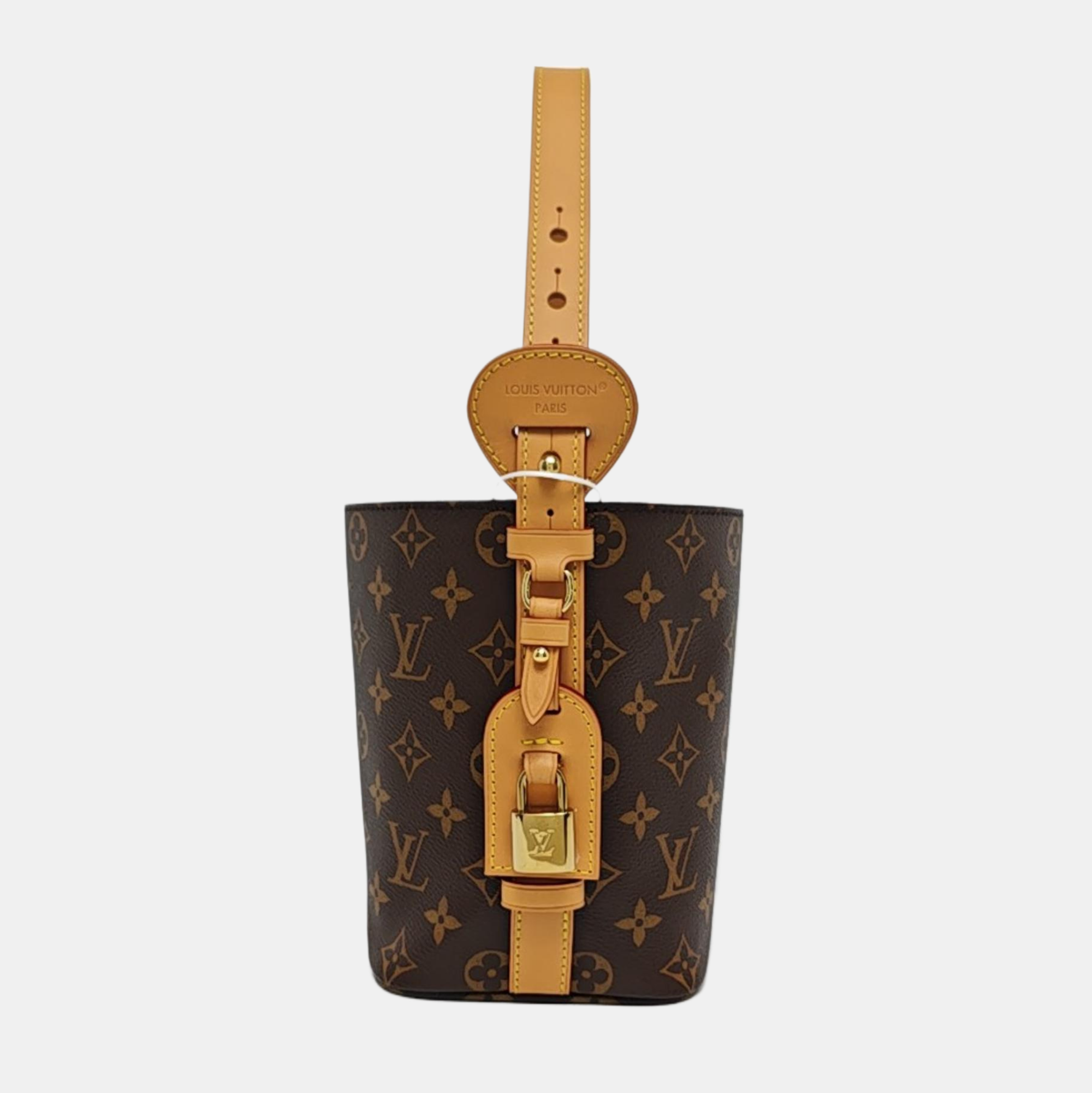 ALL IN BB Monogram Coated Canvas Brown