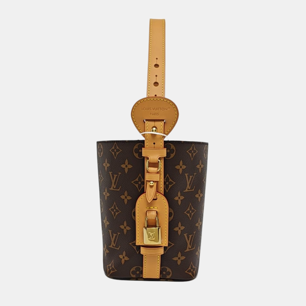 ALL IN BB Monogram Coated Canvas Brown