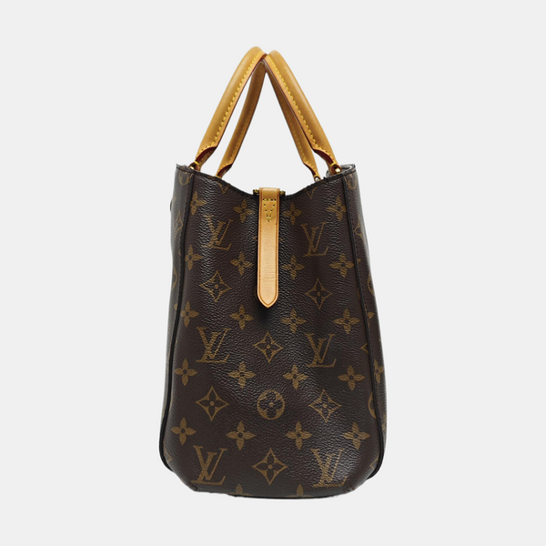 MONTAIGNE Monogram Coated Canvas Brown
