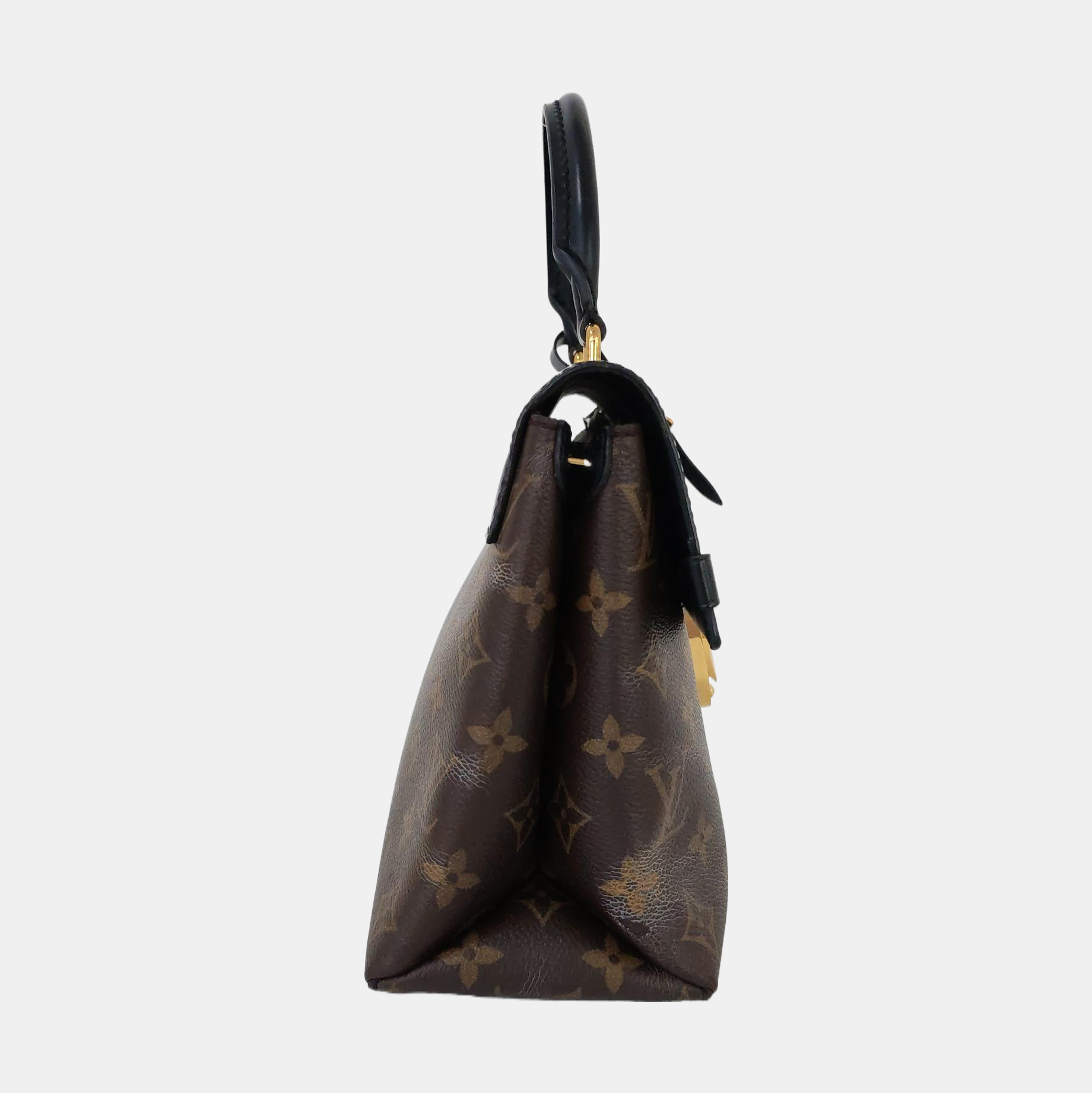 ONE HANDLE Monogram Coated Canvas Brown