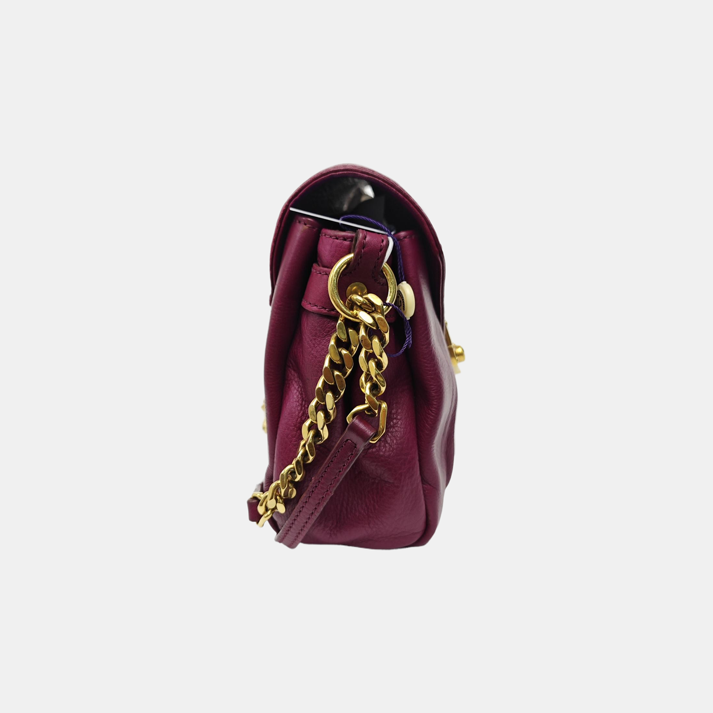 Calfskin Shoulder Bag Purple