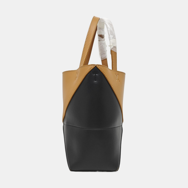 Puzzle Fold Mini Calfskin Black