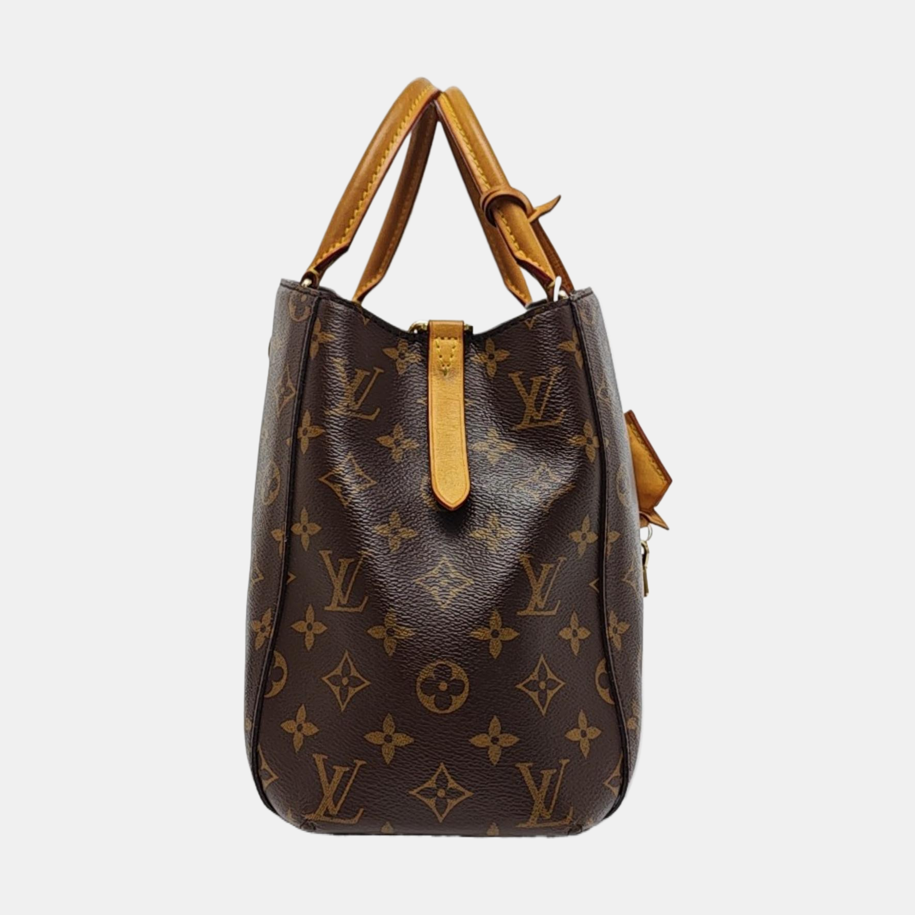 MONTAIGNE Monogram Coated Canvas Brown