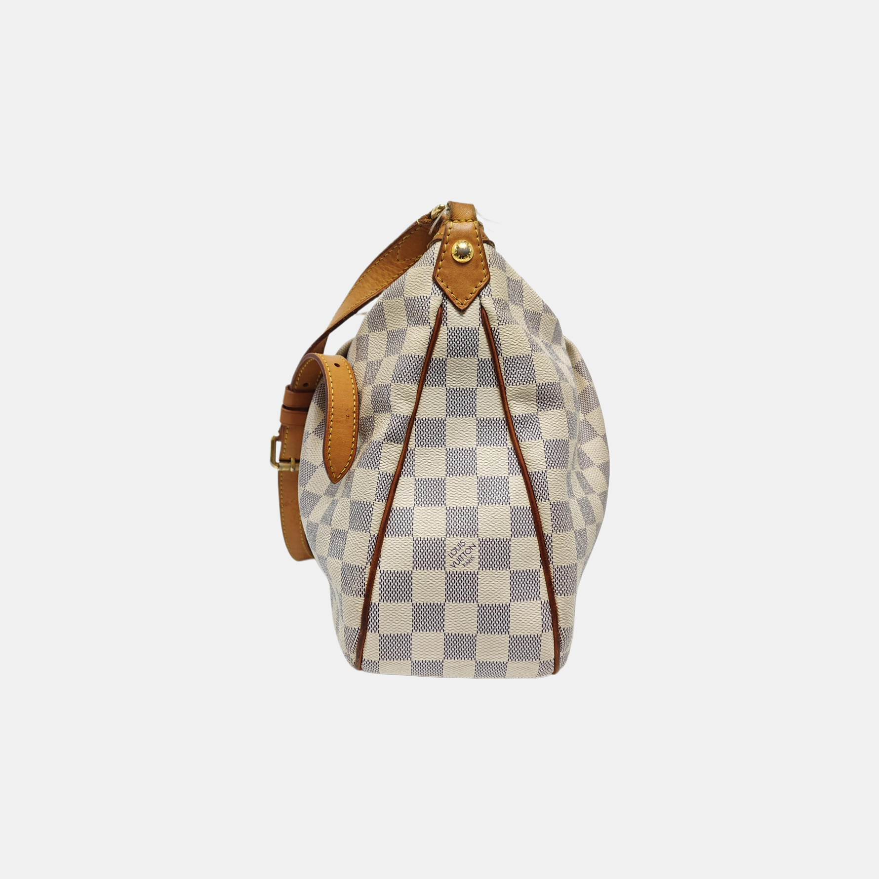 SIRACUSA MM Damier Azur Coated Canvas White