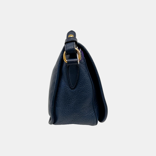 Calfskin Shoulder Bag Blue