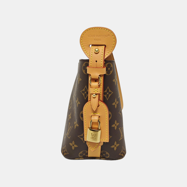 ALL IN BB Monogram Coated Canvas Brown