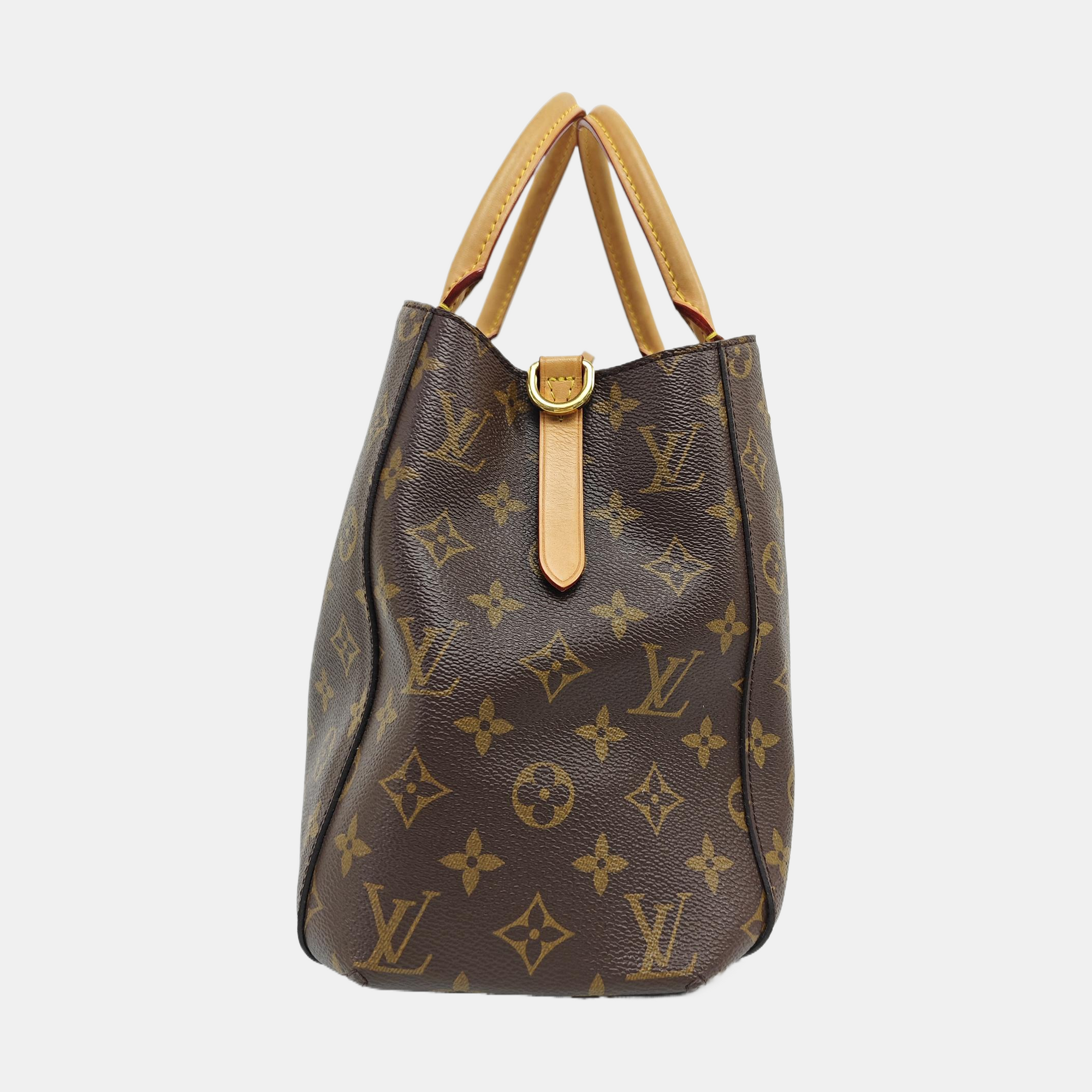 MONTAIGNE GM Monogram Coated Canvas Brown